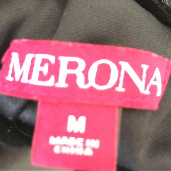 Merona Black & White Ruffle Dress Size Medium - Picture 8 of 8